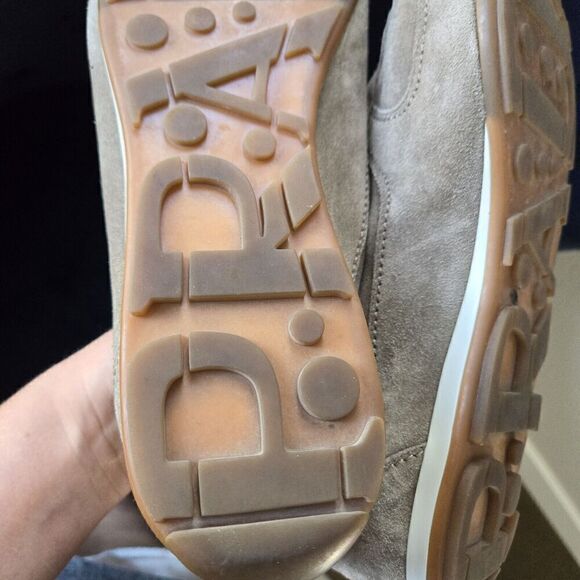 AUTH PRADA Sneakers SHOES 4E2020 Grey BEIGE SUEDE NEW US 12 main image 4
